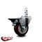 Service Caster 3.5'' Maroon Polyurethane Wheel Swivel 3/4'' Square Stem Caster with Brake SCC-SQ20S3514-PPUB-MRN-PLB-34 - alternate 2
